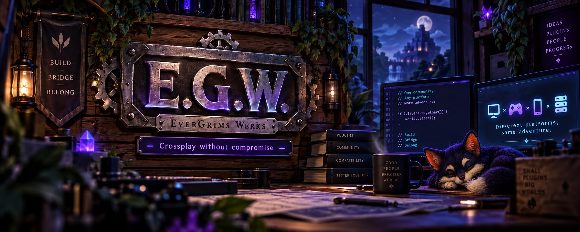 Inside the EverGrims Werks workshop
