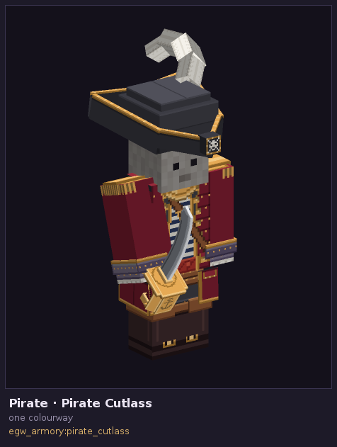 Corsair, with the Pirate Cutlass
