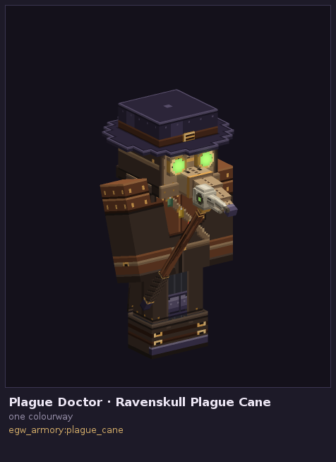 Plague Doctor, with the Ravenskull Cane